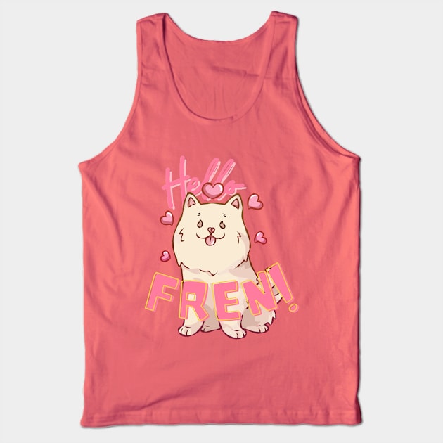 Hello Fren Tank Top by The Three Pixel